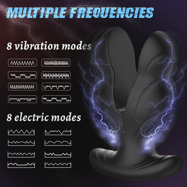 E-Stim Vibrating Butt Plug Prostate Massager for Gay Men