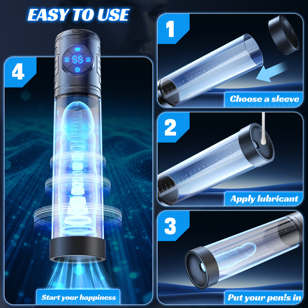 Automatic Male Masturbator Vacuum Pump